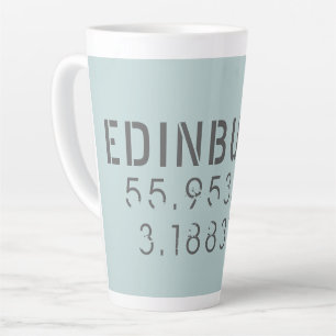 Edinburgh Longitude Latitude Latte Mug