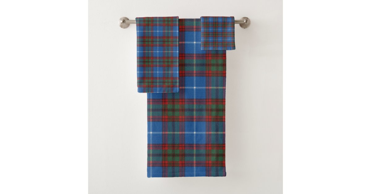 Edinburgh Original Scottish Tartan Bath Towel Set Zazzle
