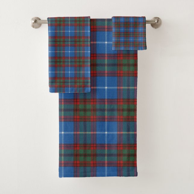 Edinburgh Original Scottish Tartan Bath Towel Set (Insitu)