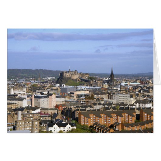 Edinburgh, Scotland. A view overlooking central Cards (Front Horizontal)