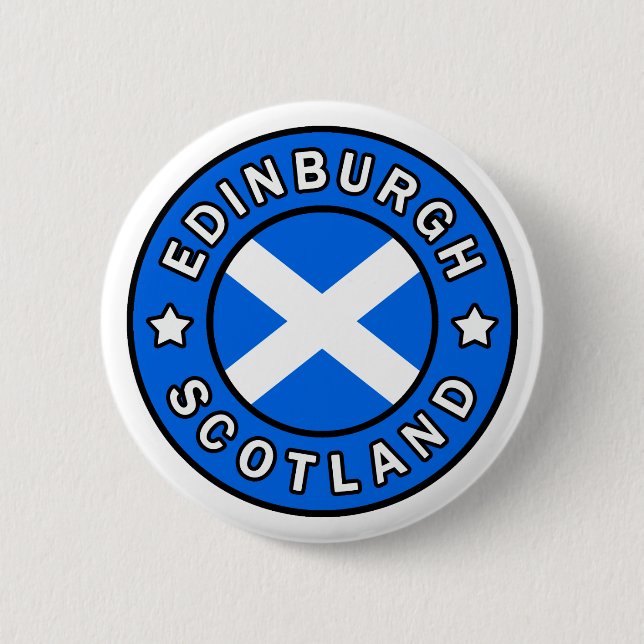 Edinburgh Scotland Button (Front)
