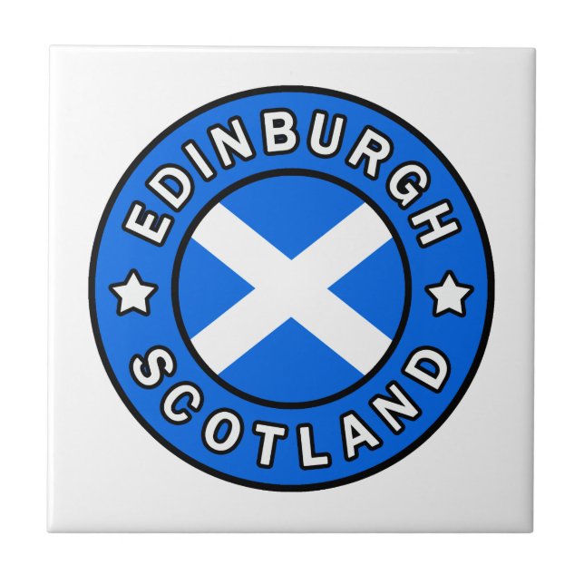 Edinburgh Scotland Ceramic Tile (Front)