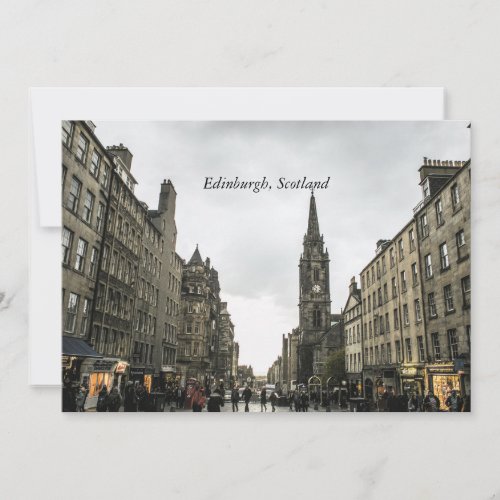 Edinburgh Scotland cityscape Card