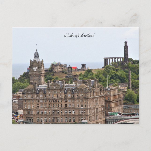 Edinburgh Scotland, Cityscape, photography Postcard (Front)