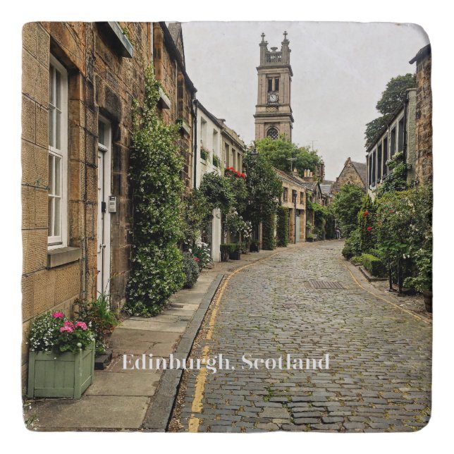 Edinburgh, Scotland cityscape Trivet (Front)