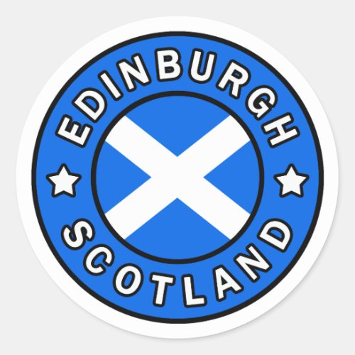 Edinburgh Scotland Classic Round Sticker