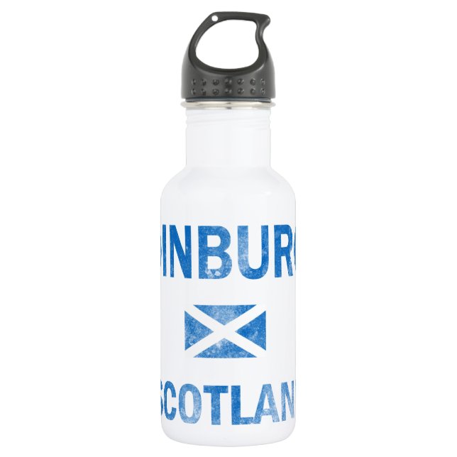 Edinburgh Scotland Designs Stainless Steel Water Bottle (Front)