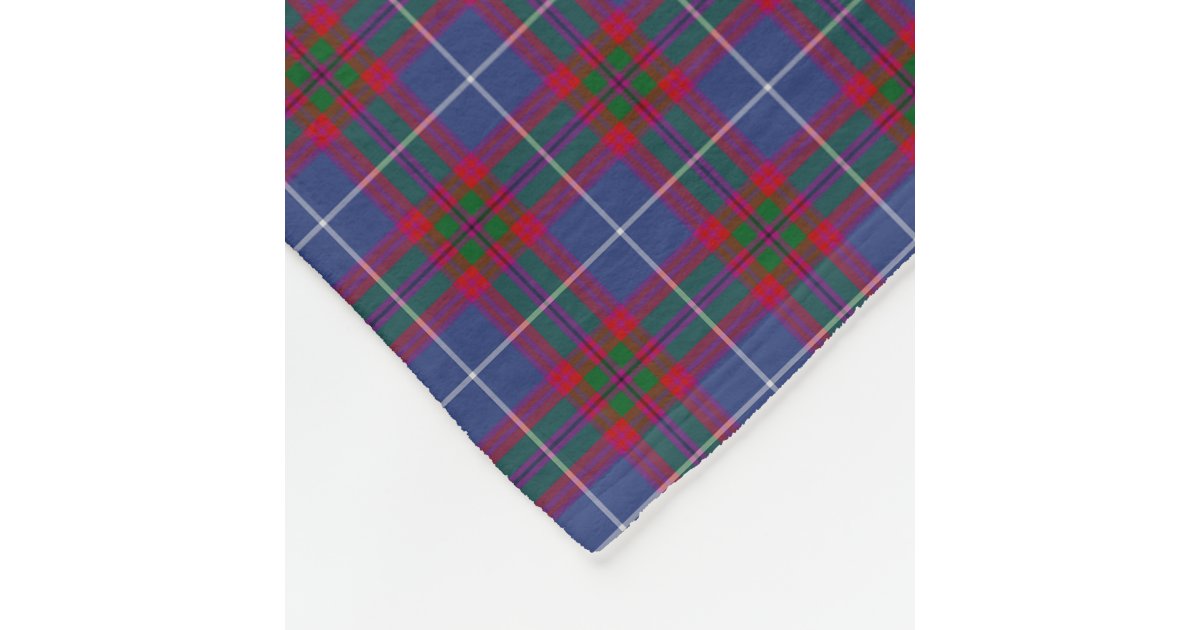 Edinburgh Scotland District Tartan Fleece Blanket Zazzle