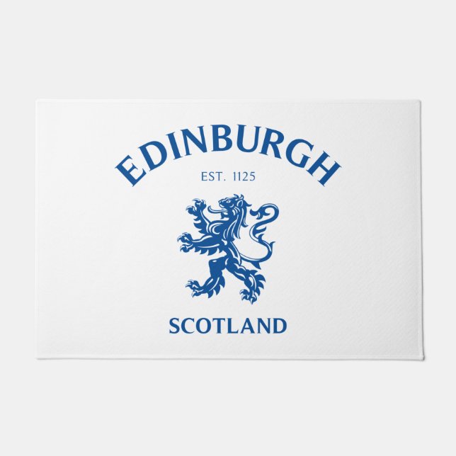 Edinburgh Scotland Doormat (Front)