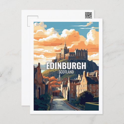 Edinburgh Scotland Famous Travel Places Postcard