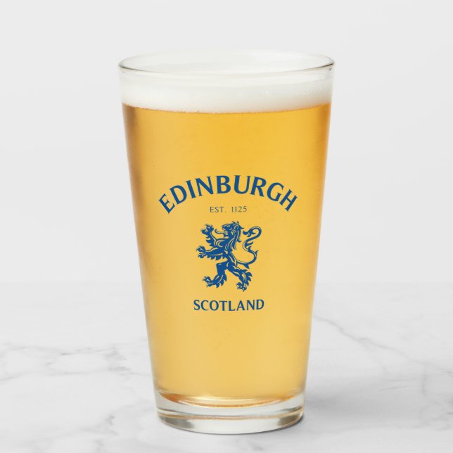 Edinburgh Scotland Glass (Front Filled)