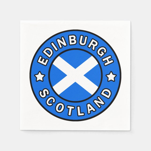 Edinburgh Scotland Napkins (Front)