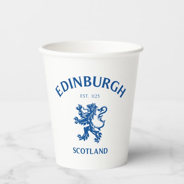 Edinburgh Scotland Paper Cups (Front)