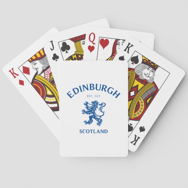 Edinburgh Scotland Poker Cards (Back)