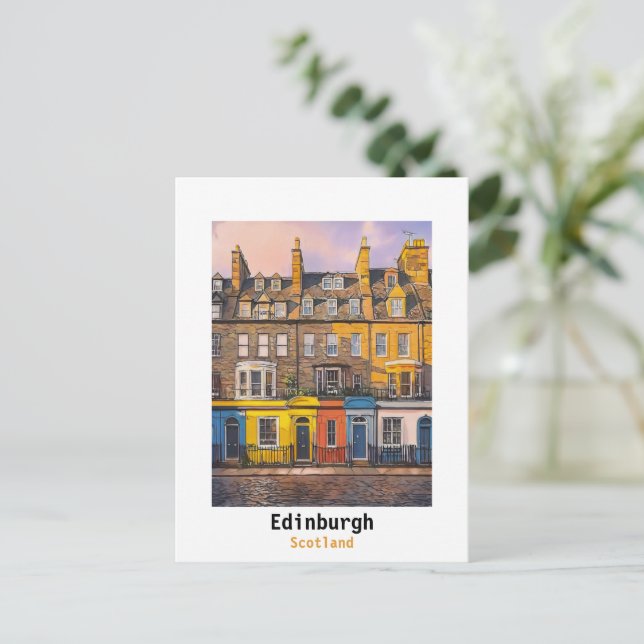 Edinburgh Scotland  Postcard (Standing Front)