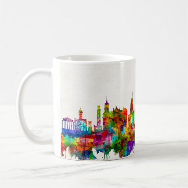 Edinburgh Scotland Skyline Coffee Mug (Left)