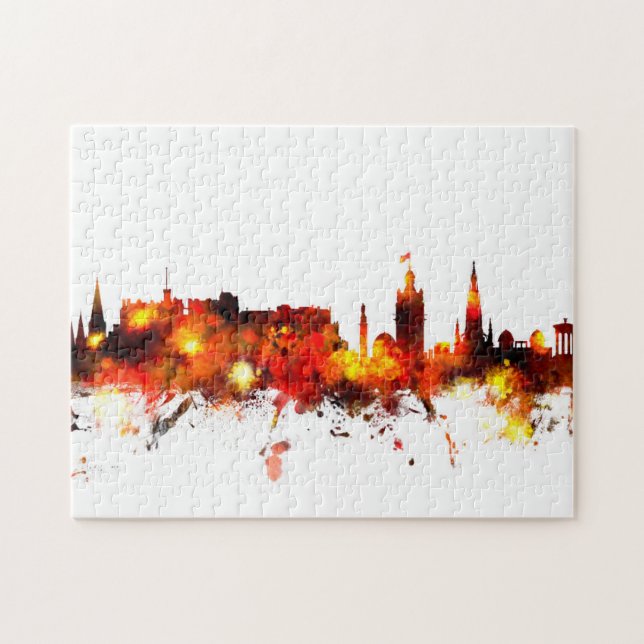 Edinburgh Scotland Skyline Jigsaw Puzzle (Horizontal)