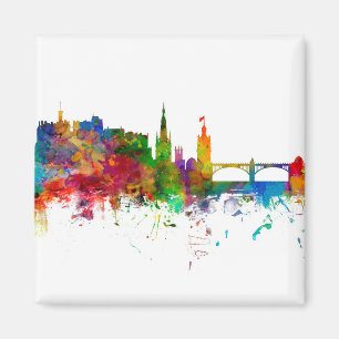 Edinburgh Scotland Skyline Magnet