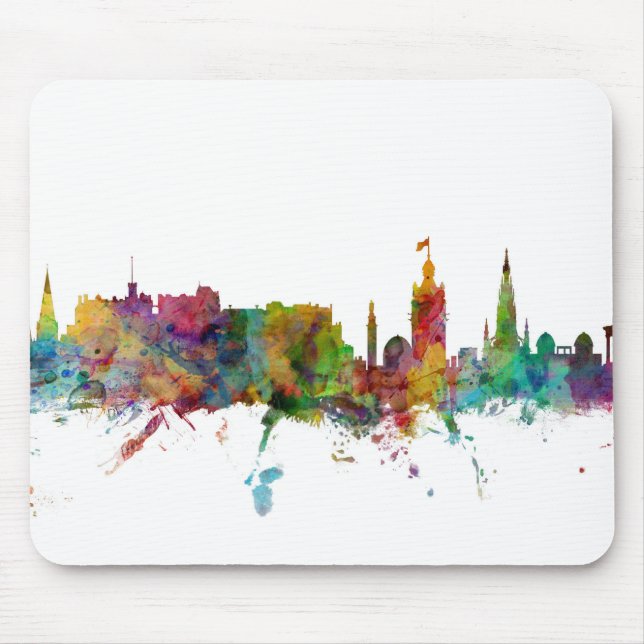 Edinburgh Scotland Skyline Mouse Pad (Front)