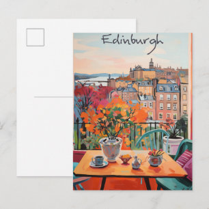 Edinburgh Scotland Travel City Aesthetic Postcard