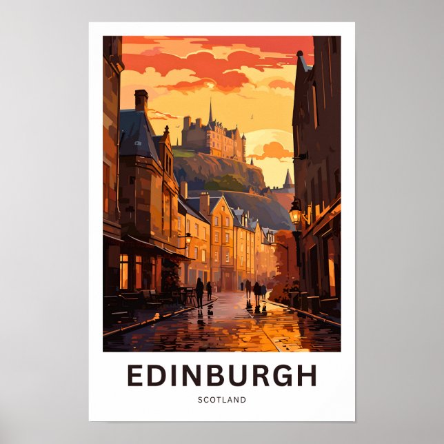 Edinburgh Scotland Travel Print (Front)