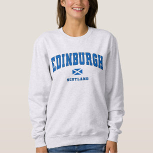 Edinburgh Scotland Uk Vintage College Style Sweatshirt