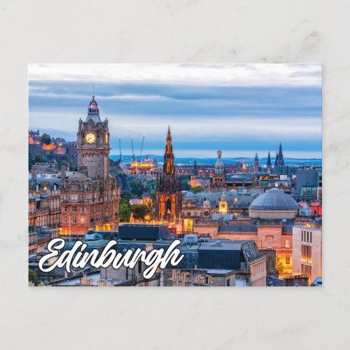 Edinburgh Scotland United Kingdom Postcard