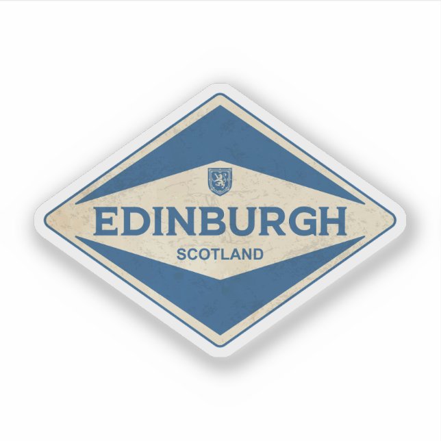Edinburgh Scotland Vintage Sticker (Front)