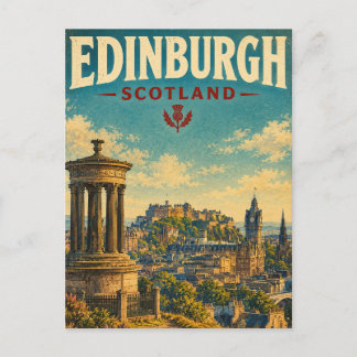 Edinburgh Scotland Vintage Travel Postcard