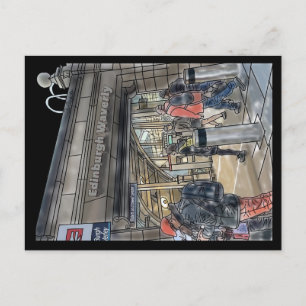 Edinburgh, Scotland Waverley Station postcard