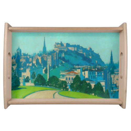 Edinburgh Scottish Capital City by George Henry Serving Tray
