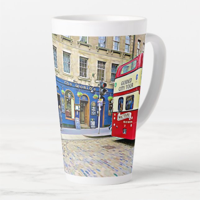 Edinburgh, Scottland Latte Mug (Right Angle)