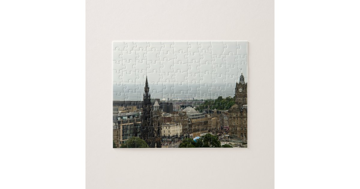 Edinburgh Skyline 001 Jigsaw Puzzle Zazzle