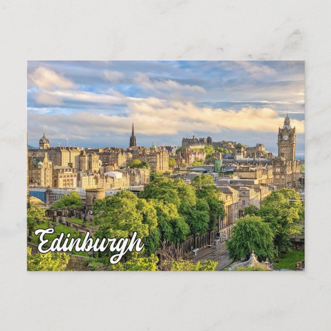 Edinburgh Skyline, Scotland, United Kingdom Postcard (Front)