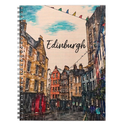 Edinburgh Spiral Photo Notebook