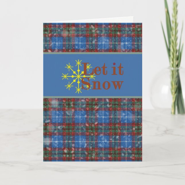 Edinburgh Tartan Holiday Card (Front)