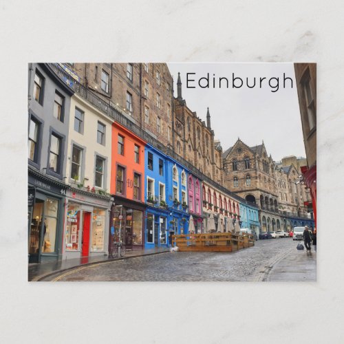 Edinburgh _ Victoria Street Postcard