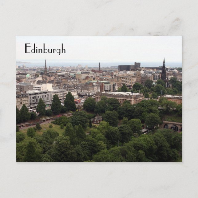edinburgh view postcard (Front)