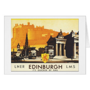 Edinburgh Vintage Travel Poster Cards