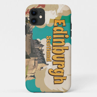 Edinburgh Vintage Travel Poster iPhone 11 Case