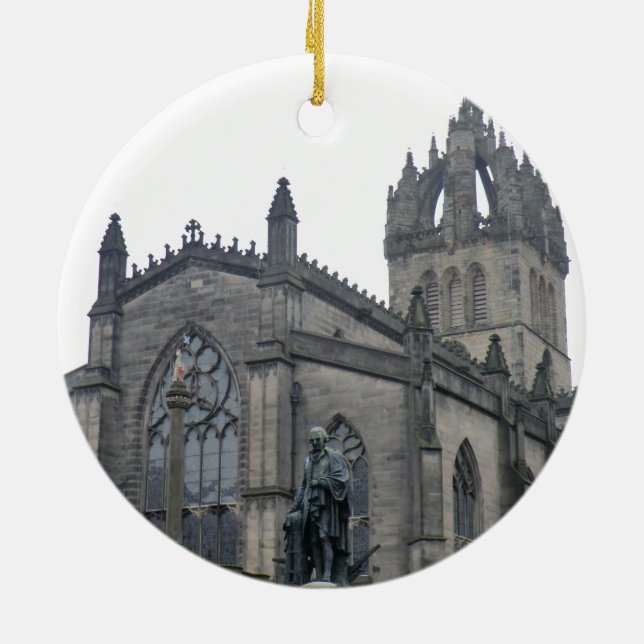 Edinburgh's St Giles Cathedral Ceramic Ornament (Back)