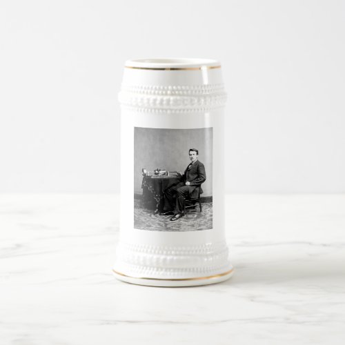 Edison and His Phonograph 1887 Beer Stein