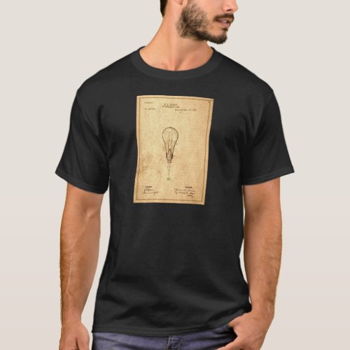 Edison Bulb Patent T_Shirt