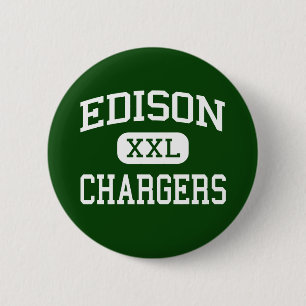 Edison - Chargers - High - Huntington Beach Pinback Button