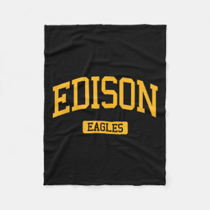 Edison High School Hs Edison Nj Varsity Srts Fleece Blanket