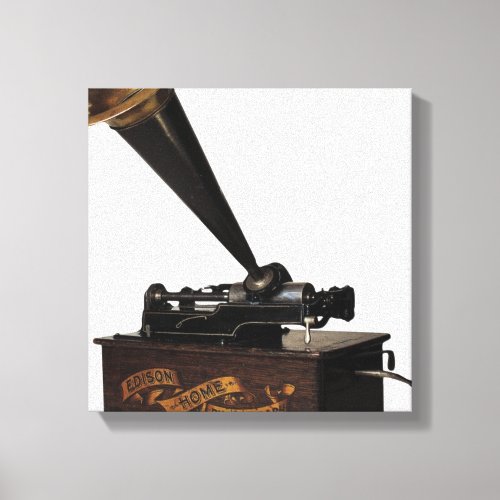 Edison Home Phonograph Canvas Print
