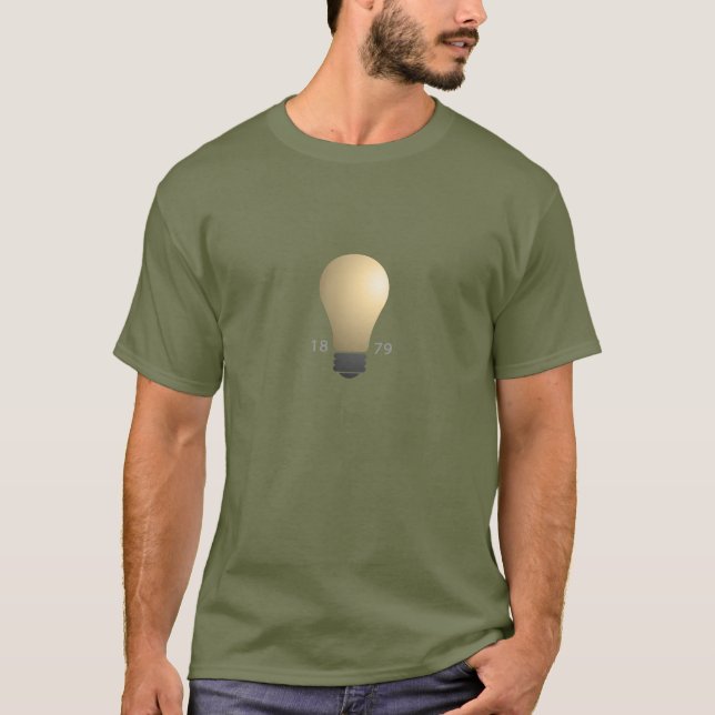 Edison Light Bulb Invention T-Shirt (Front)