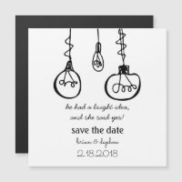 Edison Light Bulb Save the Date