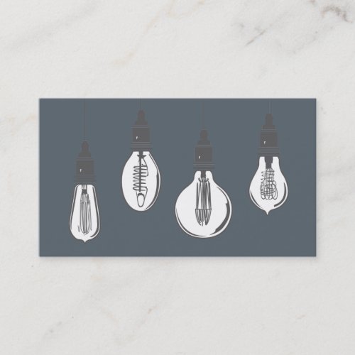 Edison Light Bulbs Business Card