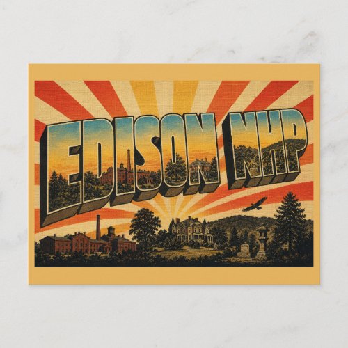 Edison National Historical Park New Jersey Estate Postcard